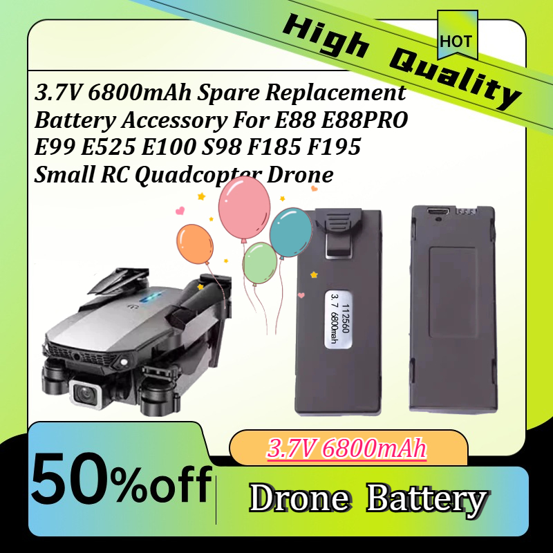 Drone E88 Rc Quadcopter - 3.7V 6800mAh E88 E88PRO E99 E525