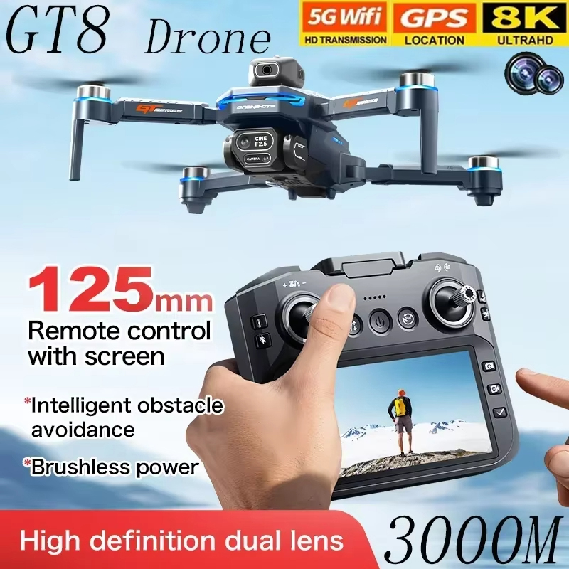 4.3인치 화면 GT8 드론 장애물 회피 벨트 브러시리 - Jjrc Drone X12 리뷰 및 가격