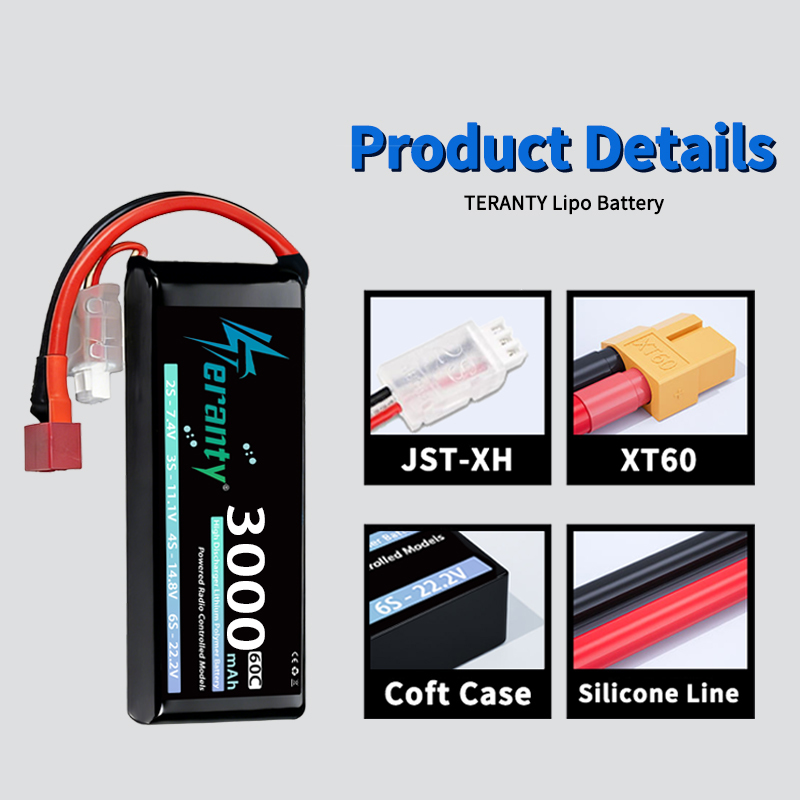 테란티 2S 3000mAh 리포 배터리 7.4V 60C - Drone Rc Leading 리뷰 및 가격